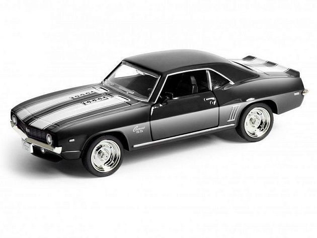 Машина Ideal 1:30-39 Chevrolet Camaro 1969 (черн. матов.)