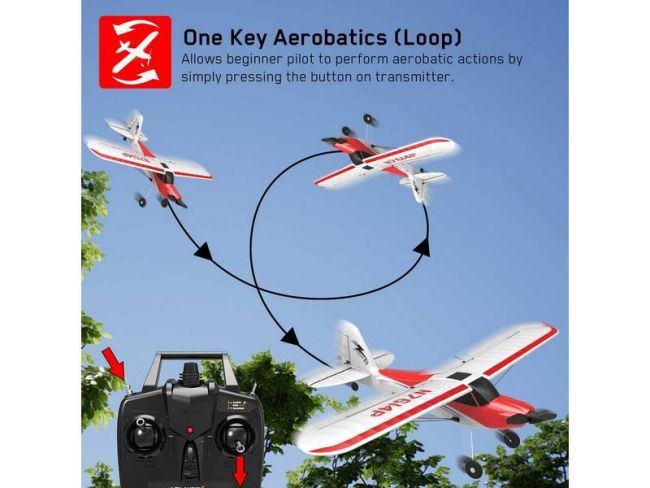 Радиоуправляемый самолет Volantex RC Sport Cub 500мм (красный) 2.4G 4ch LiPo RTF with Gyro Радиоуправляемый самолет Volantex RC Sport Cub 500мм (красный) 2.4G 4ch LiPo RTF with Gyro