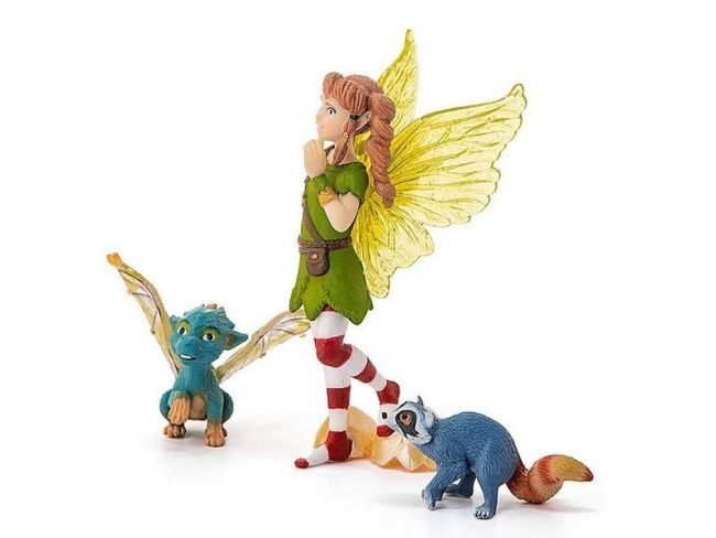 Фигурка Schleich Эльфийка Марвин с Нугуром и Пиу, MOVIE Фигурка Schleich Эльфийка Марвин с Нугуром и Пиу, MOVIE