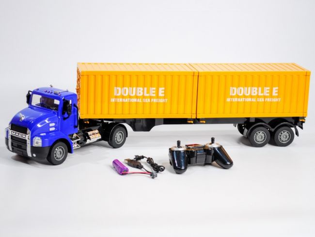 Радиоуправляемый тягач на 2 контейнера Double Eagle MACK 1/26 2.4G RTR