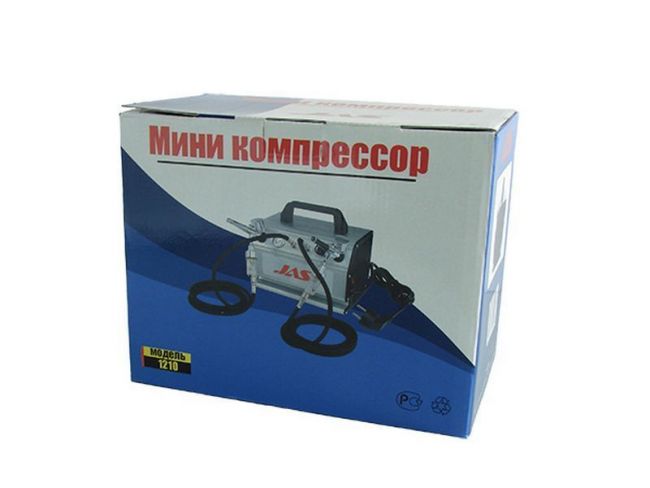 Компрессор 1210, с регулятором давления, автоматика, ресивер 0,3 л, 2 выхода Компрессор 1210, с регулятором давления, автоматика, ресивер 0,3 л, 2 выхода