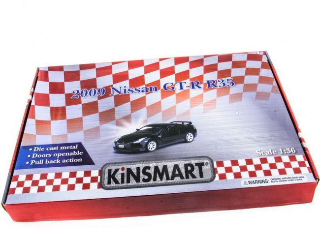 Машина Kinsmart 1:36 Nissan GT-R R35 инерция (1/12шт.) б/к Машина Kinsmart 1:36 Nissan GT-R R35 инерция (1/12шт.) б/к