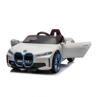 Детский электромобиль BMW I4 (полный привод, 12V) - JE1009-WHITE Детский электромобиль BMW I4 (полный привод, 12V) - JE1009-WHITE