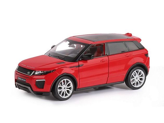 Машина "АВТОПАНОРАМА" Land Rover Range Rover Evoque, красный, 1/24, в/к 24,5*12,5*10,5 см