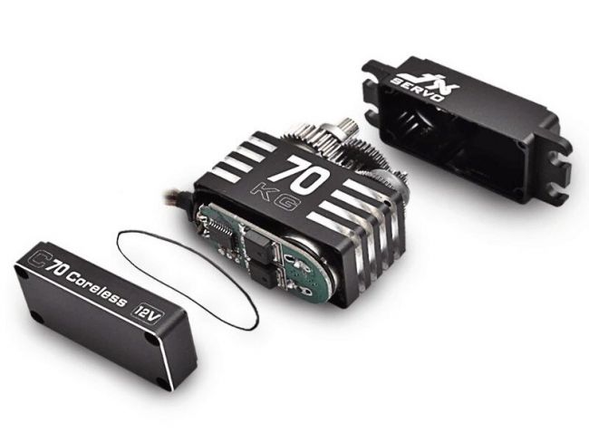 Сервомашинка цифровая JX Servo C70 (87г/72/0.08/12.0V) Full metal