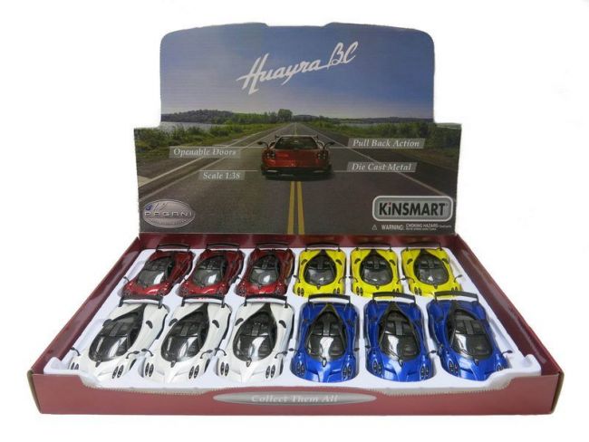 Машина Kinsmart 1:38 Pagani Huayra BC 2016 инерция (1/12шт.) б/к Машина Kinsmart 1:38 Pagani Huayra BC 2016 инерция (1/12шт.) б/к