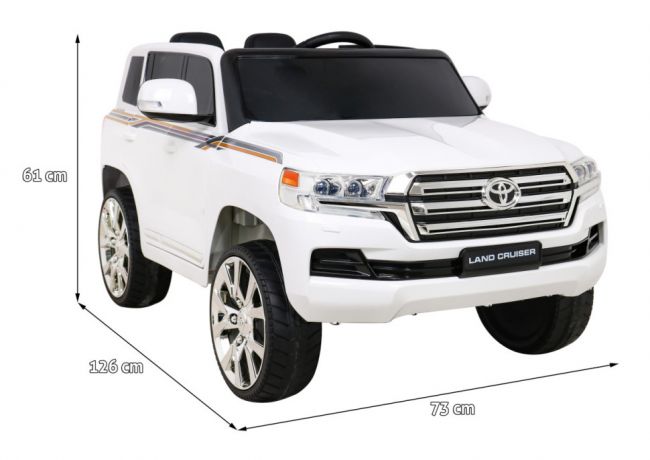 Детский электромобиль TOYOTA LAND CRUISER 12V - JJ2022-WHITE Детский электромобиль TOYOTA LAND CRUISER 12V - JJ2022-WHITE