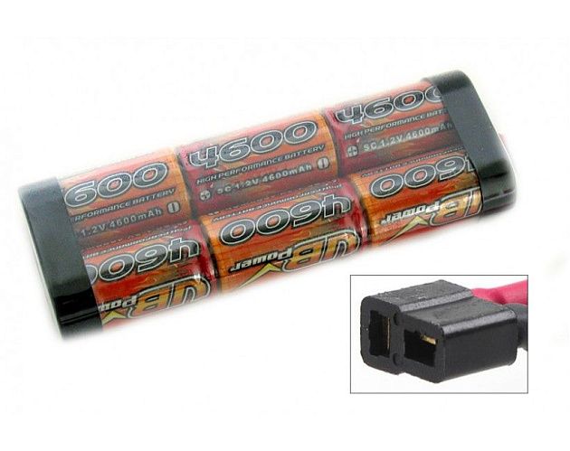 Аккумулятор Ni-Mh VBPower 4600mAh, 7,2V T-plug