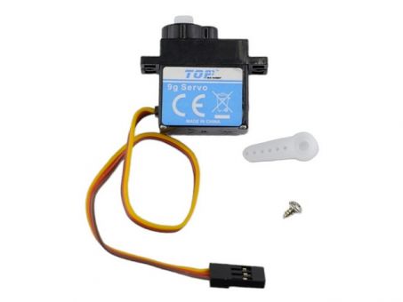 Сервомашинка 9g для планера Top RC Lightning 2100 (руль), провод 150мм
