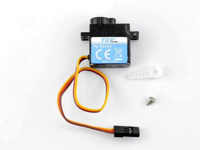 Сервомашинка 9g для планера Top RC Lightning 2100 (руль), провод 150мм