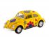 Машина Kinsmart 1967 Volkswagen Classical Beetle with printing инерция (1/12шт.) 1:32 б/к