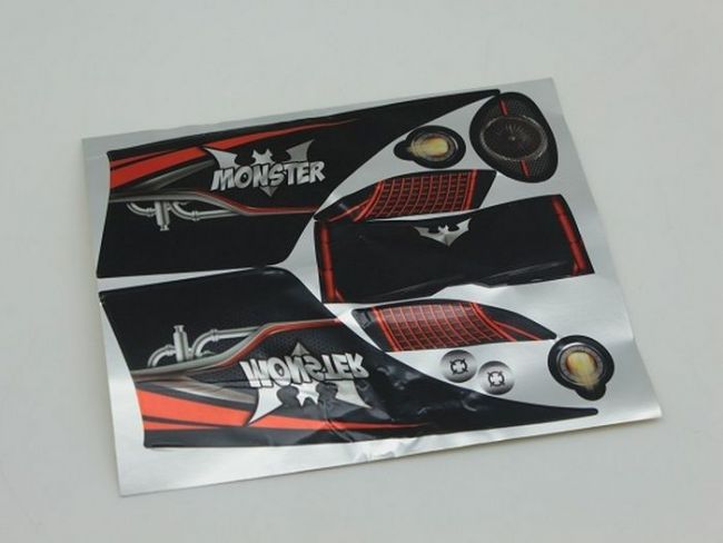 Черный кузов монстра Remo Hobby RH1091/96 1/10 Черный кузов монстра Remo Hobby RH1091/96 1/10