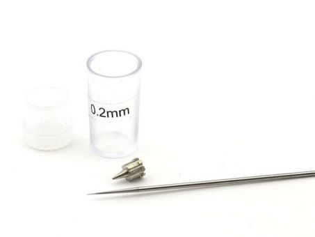 Набор для аэрографа 0,2 мм (игла высокопрочная, сопло) для JAS-118x Набор для аэрографа 0,2 мм (игла высокопрочная, сопло) для JAS-118x
