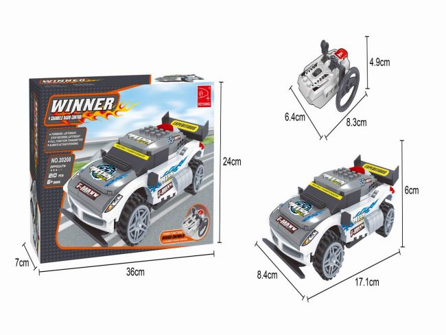 Конструктор "Гоночный автомобиль", 210 элементов