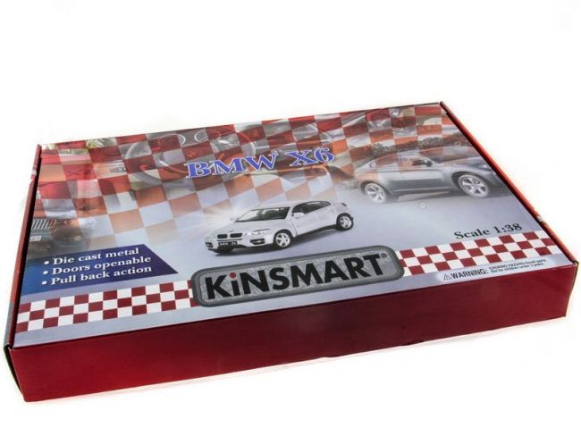 Машина Kinsmart 1:38 BMW X6 инерция (1/12шт.) б/к