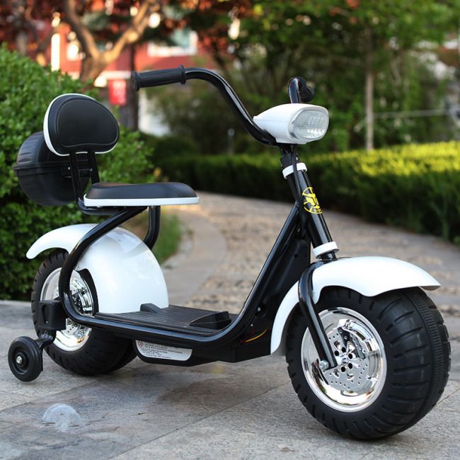 Детский электромотоцикл CityCoco - QK-306-WHITE Детский электромотоцикл CityCoco - QK-306-WHITE