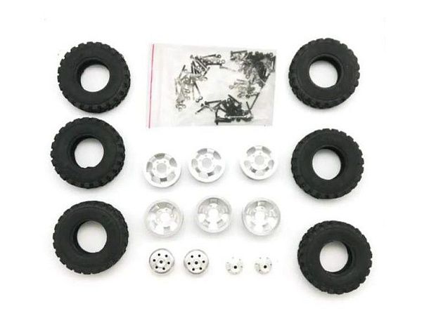 Комплект колес WPL 4WD, металллические диски, KIT Комплект колес WPL 4WD, металллические диски, KIT