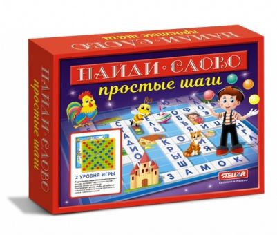 Настольная игра №58 "Найди слово. Простые шаги"