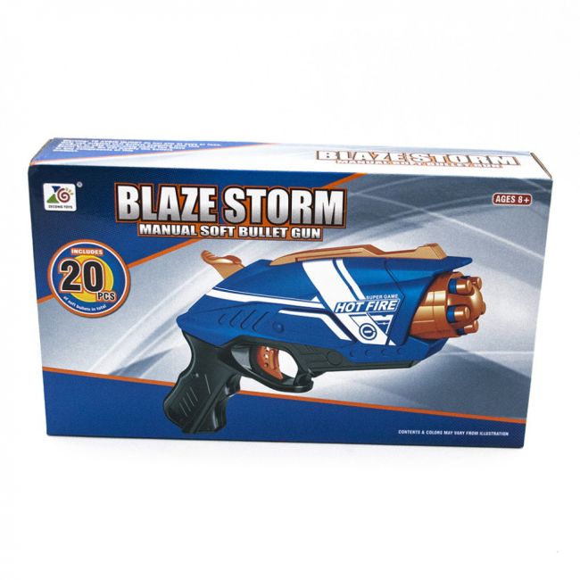 Пистолет "BlazeStorm" с мягкими пулями - 7063 Пистолет "BlazeStorm" с мягкими пулями - 7063