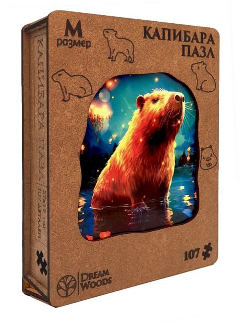 Пазл фигурный "Капибара" M Пазл фигурный "Капибара" M