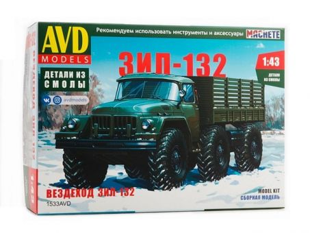 Сборная модель AVD Вездеход ЗИЛ-132, 1/43