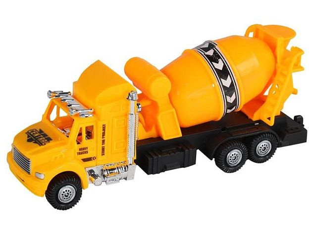 Машина AUTODRIVE Бетоновоз 17,5см инерционная, в/п 23,5*6,5*19,5см, ,