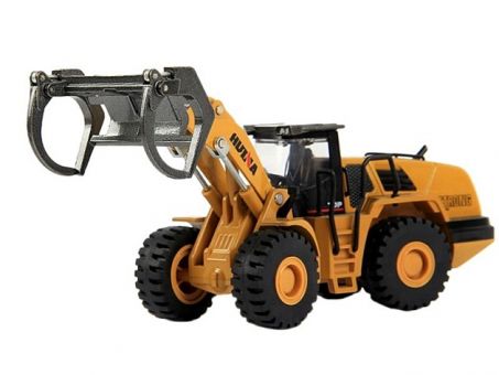 Металлический фронтальный погрузчик бревен HUI NA TOYS 1/50 Металлический фронтальный погрузчик бревен HUI NA TOYS 1/50