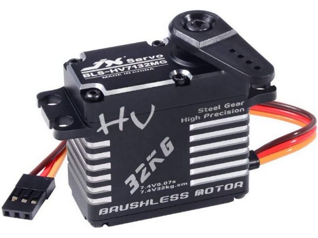 Сервомашинка цифровая JX Servo BLS-HV7132MG (71г/32.5/0.07/7.4V) бесколлекторная, Full metal