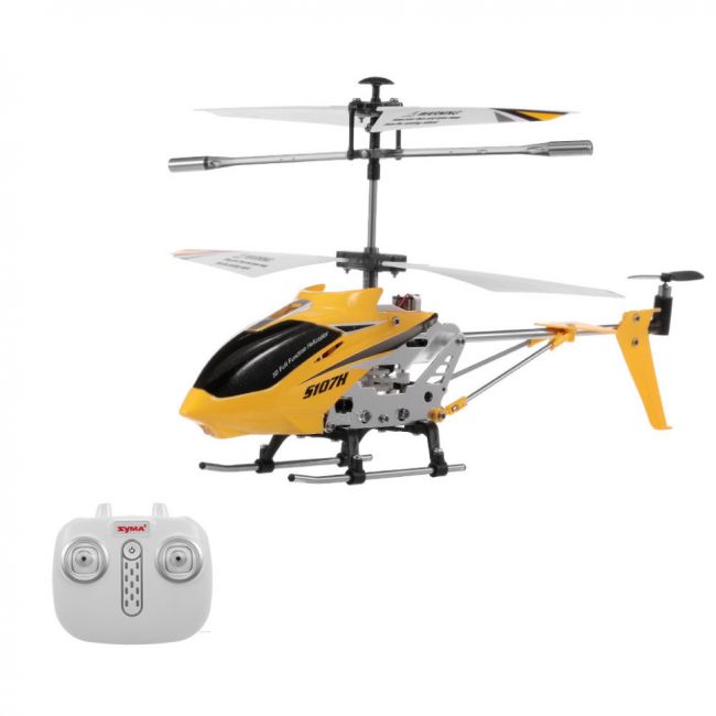 Радиоуправляемый вертолет Syma S107H Yellow 2.4G с функцией зависания - S107H