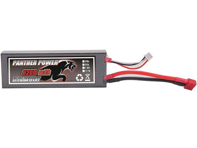 Аккумулятор Li-Po 6200mAh, 7,4V, T-plug в жестком корпусе для Remo Hobby