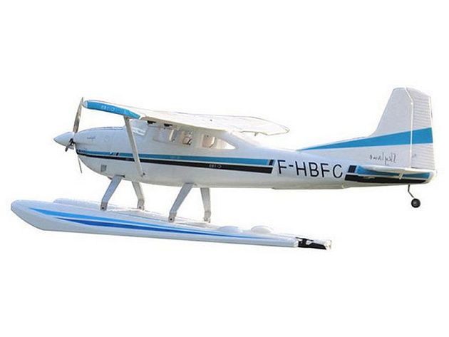 Радиоуправляемый самолет Top RC Cessna 1.5m C185 PRO на поплавках KIT