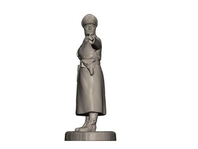 Сборные солдатики ZVEZDA Немецкий штаб в зимней форме, 1/72