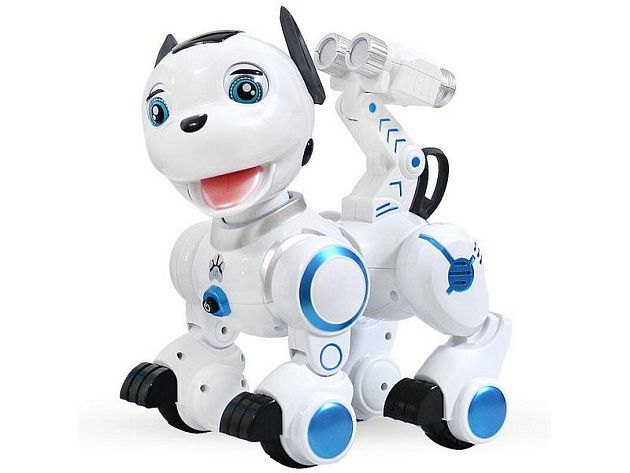 Радиоуправляемая робот-собака LENENG TOYS K10 Wow!Dog звук, свет, танцы, сенсор Радиоуправляемая робот-собака LENENG TOYS K10 Wow!Dog звук, свет, танцы, сенсор