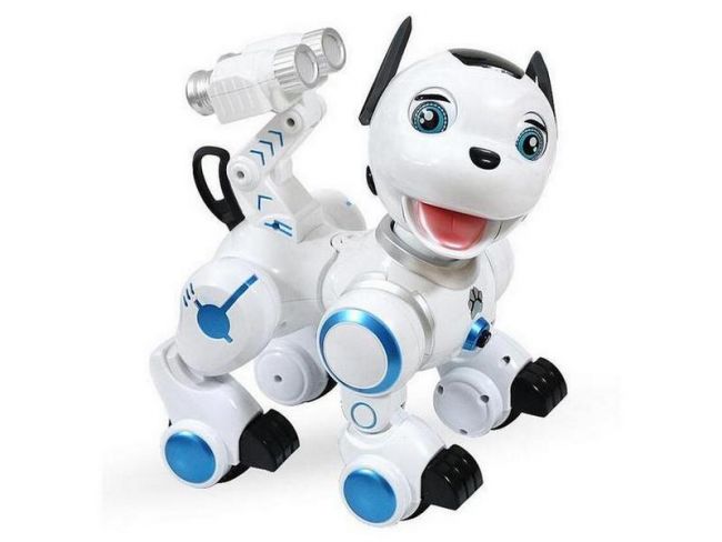 Радиоуправляемая робот-собака LENENG TOYS K10 Wow!Dog звук, свет, танцы, сенсор Радиоуправляемая робот-собака LENENG TOYS K10 Wow!Dog звук, свет, танцы, сенсор
