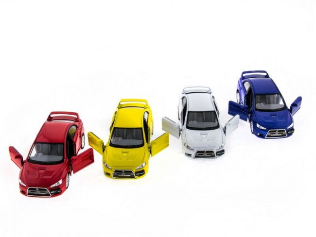 Машина Kinsmart 1:36 Mitsubihi Lancer EV. инерция (1/12шт.) б/к