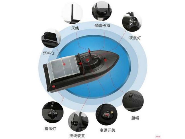 Радиоуправляемый катер для рыбалки Jabo 2AG GPS 2.4G RTR
