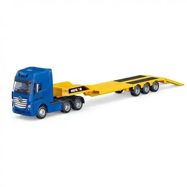 Металлический грузовик трейлер HUI NA TOYS масштаб 1:50 - HN1730-YELLOW Металлический грузовик трейлер HUI NA TOYS масштаб 1:50 - HN1730-YELLOW