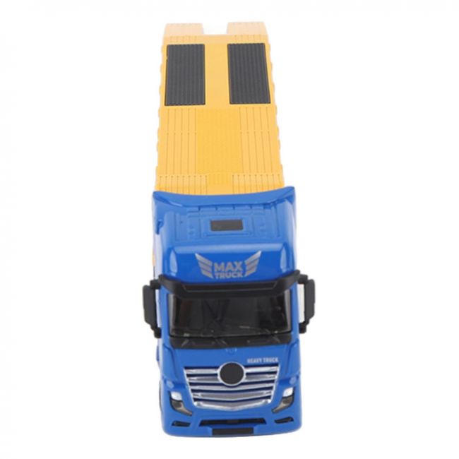 Металлический грузовик трейлер HUI NA TOYS масштаб 1:50 - HN1730-YELLOW Металлический грузовик трейлер HUI NA TOYS масштаб 1:50 - HN1730-YELLOW
