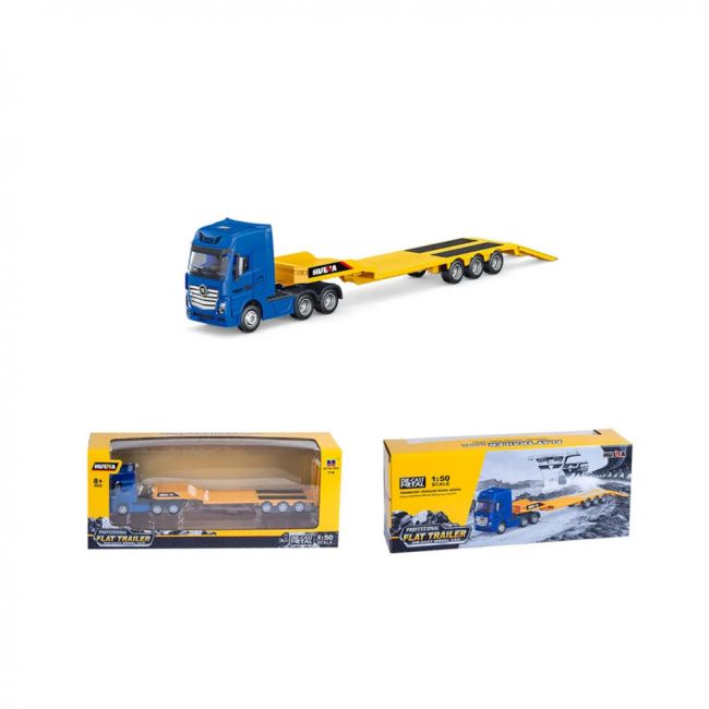 Металлический грузовик трейлер HUI NA TOYS масштаб 1:50 - HN1730-YELLOW Металлический грузовик трейлер HUI NA TOYS масштаб 1:50 - HN1730-YELLOW