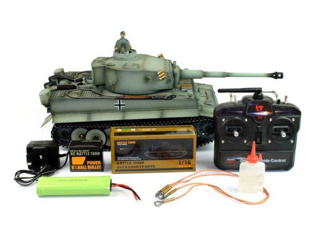 Р/У танк Taigen 1/16 Tiger 1 (Германия, ранняя версия) (для ИК танкового боя) 2.4G Р/У танк Taigen 1/16 Tiger 1 (Германия, ранняя версия) (для ИК танкового боя) 2.4G