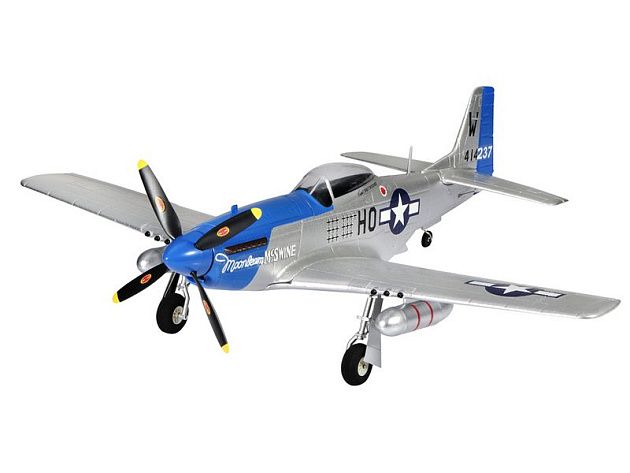 Радиоуправляемый самолет Top RC P-51D Pro синий 750мм flight controller PNP