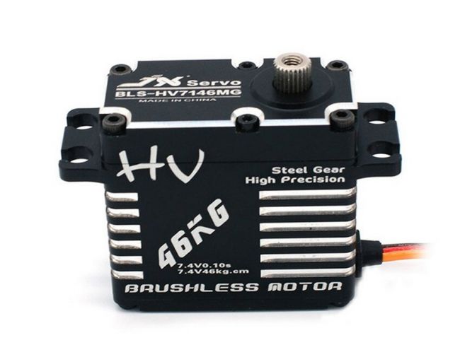Сервомашинка цифровая JX Servo BLS-HV7146MG (71г/47.8/0.10/7.4V) бесколлекторная, Full metal