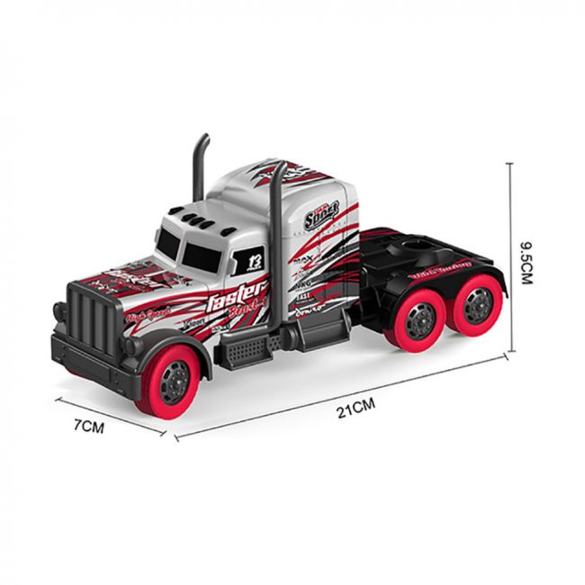 Радиоуправляемый грузовик - тягач FASTER BEAST (2WD, акб, 1:16) - GM1929-RED