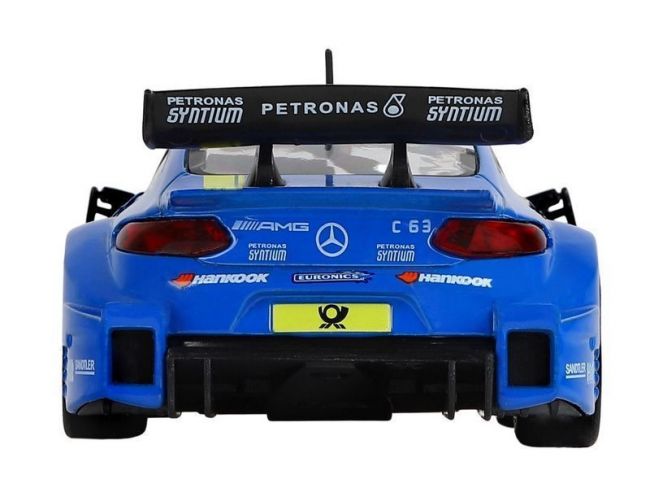 Машина "АВТОПАНОРАМА" Mercedes-AMG C 63 DTM, синий, 1/32, свет, звук, инерция, в/к 17,5*12,5*6,5 см