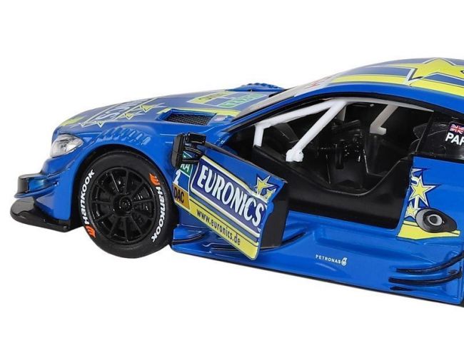 Машина "АВТОПАНОРАМА" Mercedes-AMG C 63 DTM, синий, 1/32, свет, звук, инерция, в/к 17,5*12,5*6,5 см