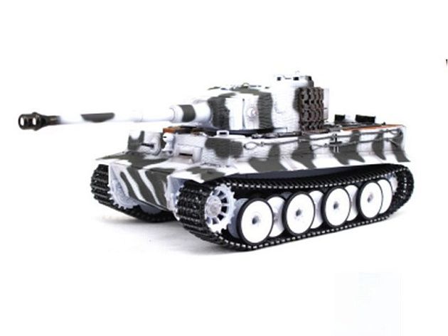 P/У танк Taigen 1/16 Tiger 1 (Германия, поздняя версия) (для ИК боя) V3 2.4G RTR зимний камуфляж