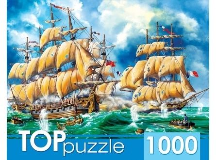 TOPpuzzle. ПАЗЛЫ 1000 элементов. Битва кораблей TOPpuzzle. ПАЗЛЫ 1000 элементов. Битва кораблей