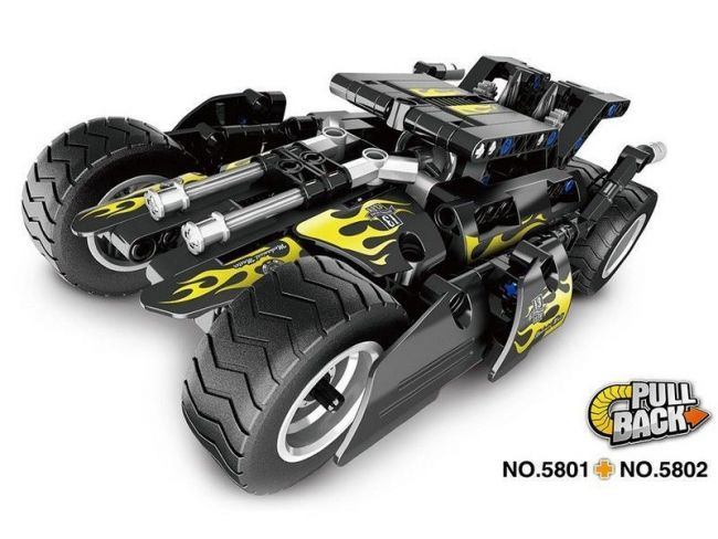 Конструктор Qihui  Mechanical Master Мотоцикл совместим с QH5802, инерционный (183 детали)