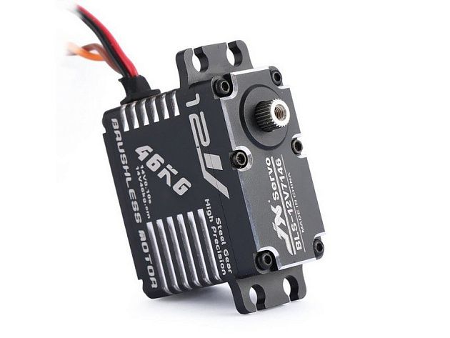 Сервомашинка цифровая JX Servo BLS-12V7146 (71г/47/0.10/14.0V) бесколлекторная, Full metal
