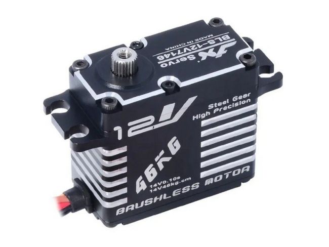 Сервомашинка цифровая JX Servo BLS-12V7146 (71г/47/0.10/14.0V) бесколлекторная, Full metal